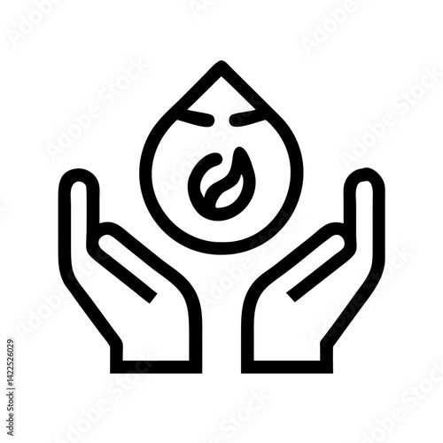 conservation icon  flat vector icon