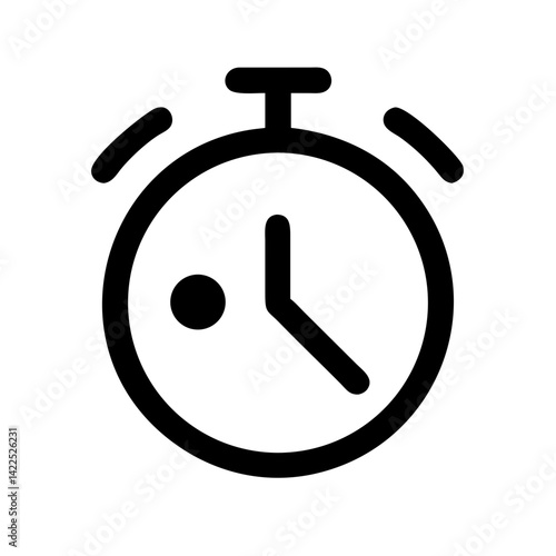 timing icon  flat vector icon