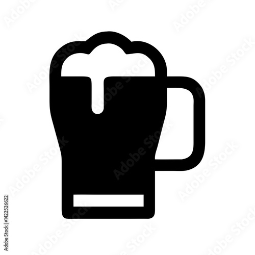 beer icon  flat vector icon