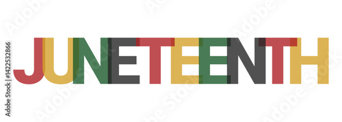 Juneteenth - Freedom Day, Emancipation Day, Banner,poster,background.Vector illustration.