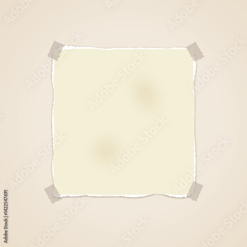 Realistic torn paper effect