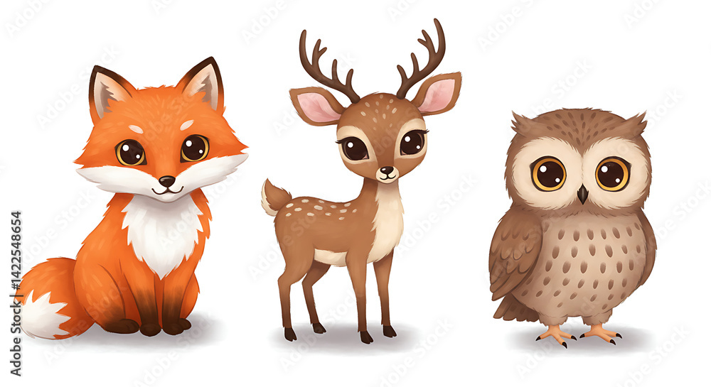 Fototapeta premium fox cartoon