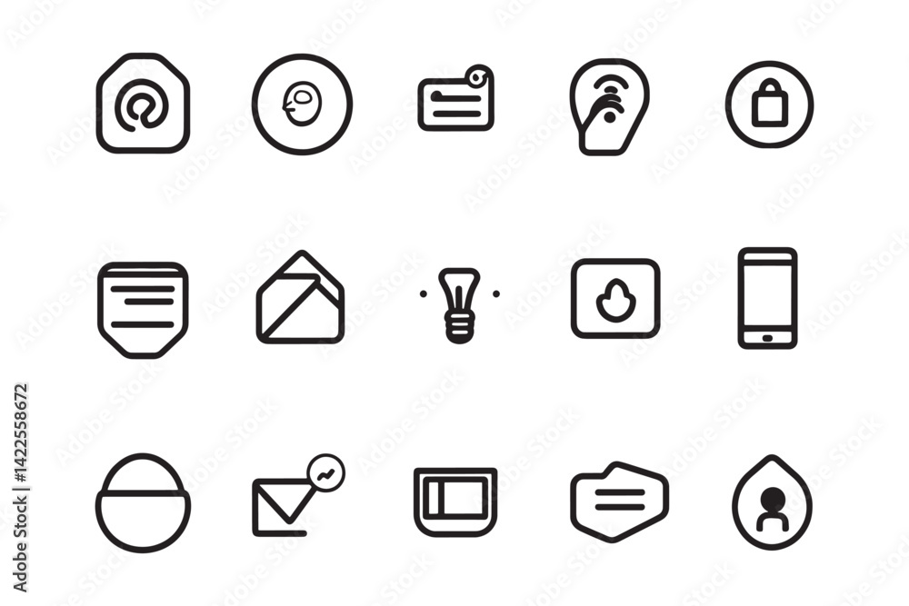 Simple line art of user icon Simple line art of user icon