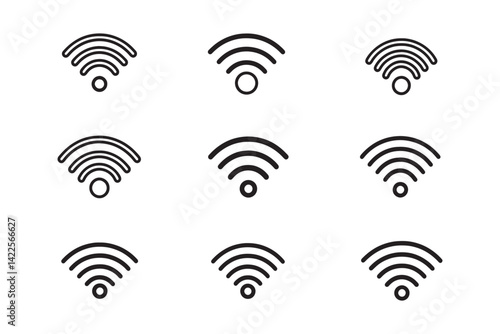 Wi-Fi Signal icon ultra minimalist design