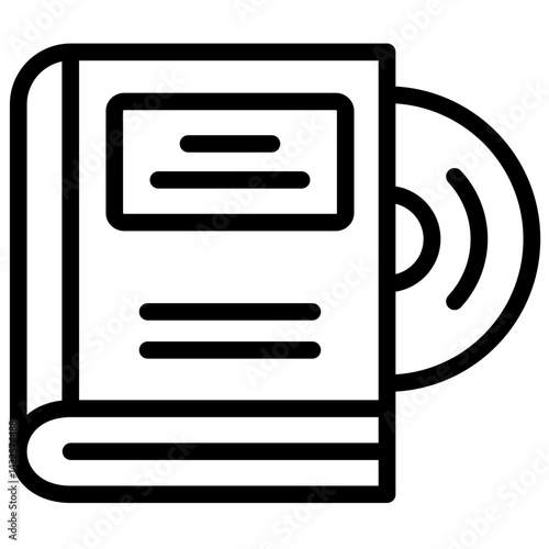 book and disc icon