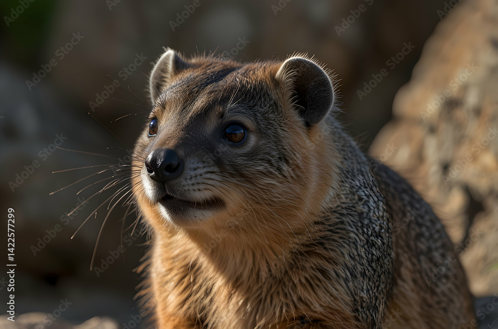 Naklejka premium Majestic Rock Hyrax