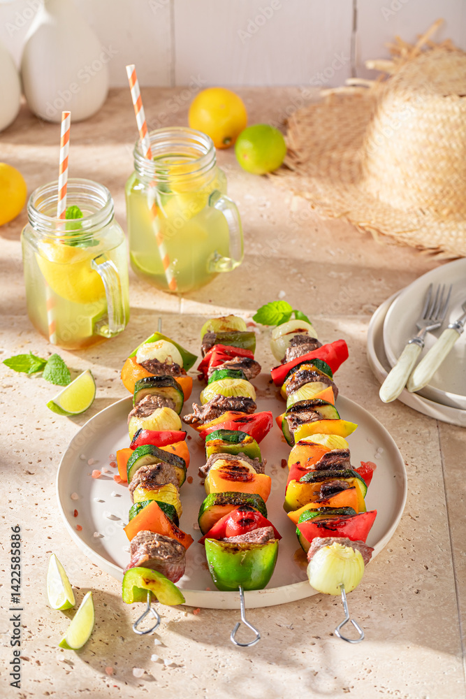 Spicy grilled skewer like popular grilled dishes.