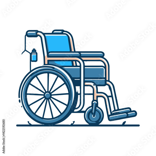 wheelchair illustration design