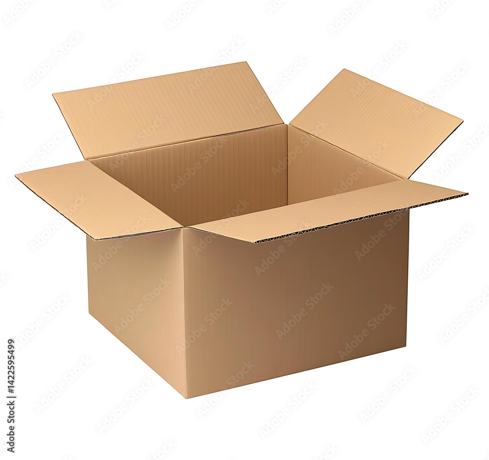 open cardboard box open cardboard box