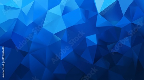 Abstract blue polygon background