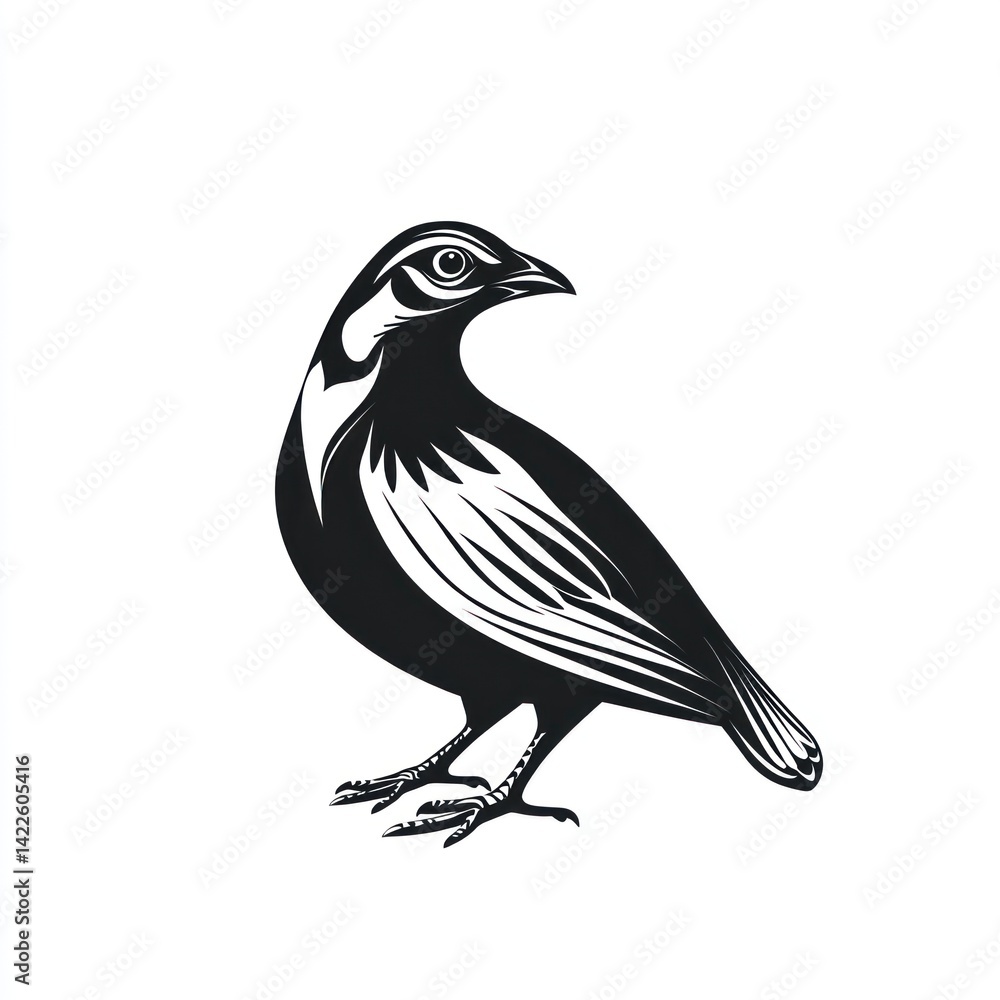 Obraz premium Stylish Bird Silhouette