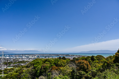 Obraz na płótnie 静岡日本平から富士山 w salonie