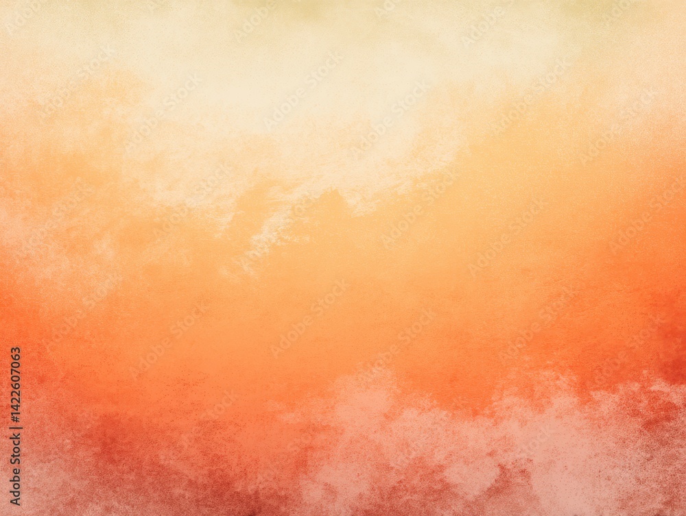 Fototapeta premium Abstract painting of vibrant warm colors blending smoothly, showcasing a gradient from light to dark with a textured, watercolor-like effect.