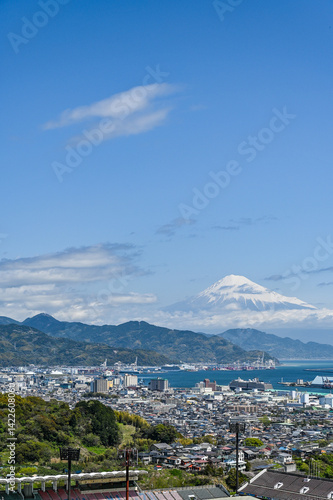 Obraz na płótnie 静岡日本平から富士山 w salonie