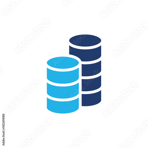 stacks of coins colored icon vector design good for web or mobile app