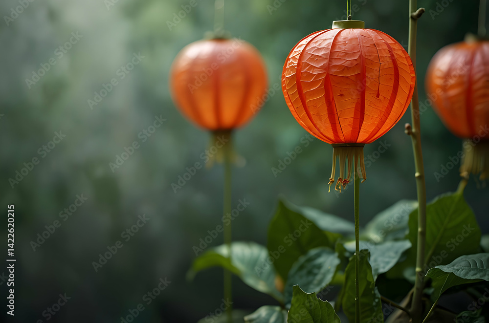 Obraz premium Bold Chinese Lantern Focus