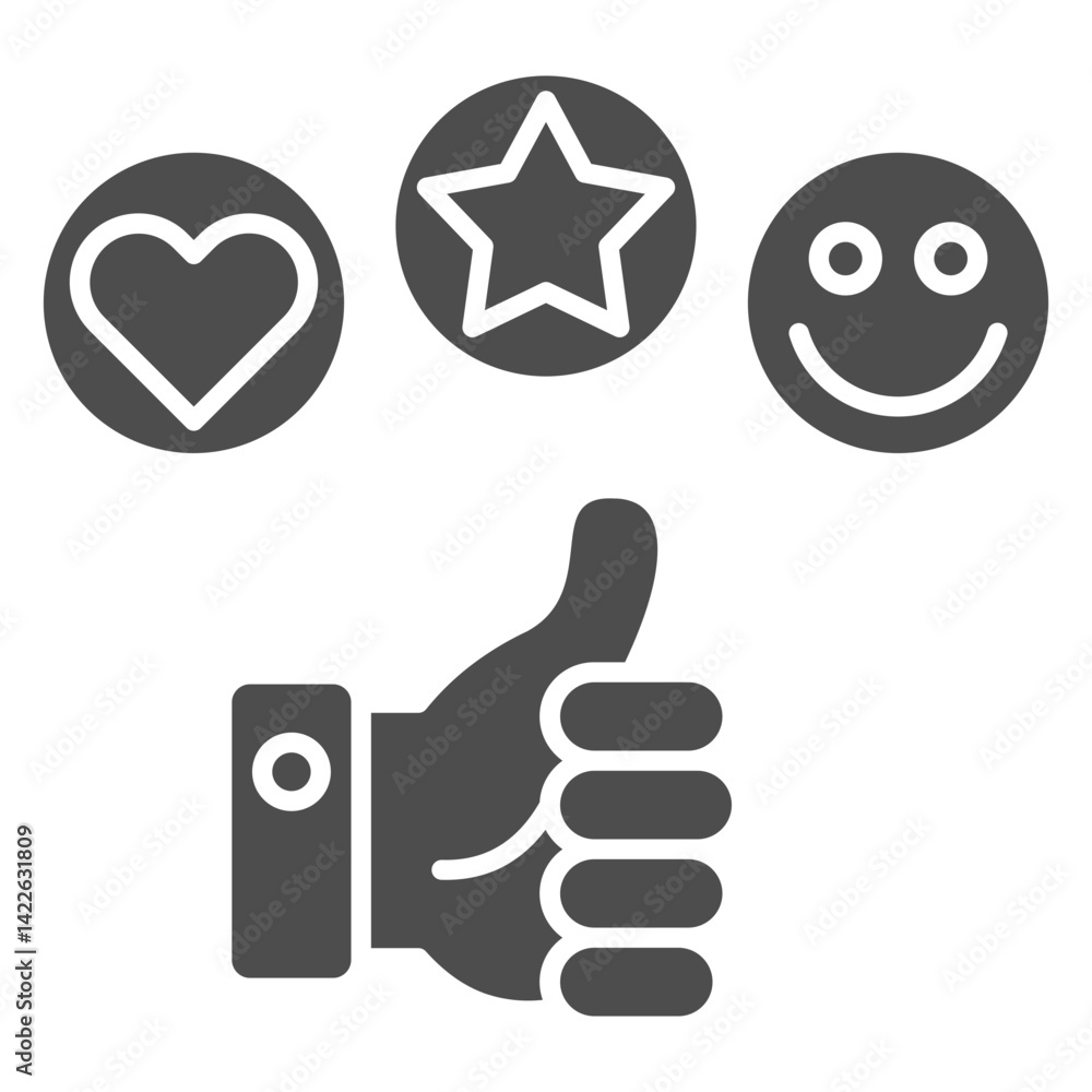 Fototapeta premium Engagement Icon Element For Design