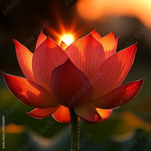 Sunrise Lotus Bloom