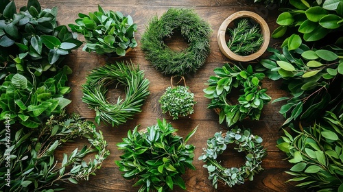 Realistic DIY Farmhouse Wreaths and Greenery Display for Photographic Inspiration and Home Decor Ideas
