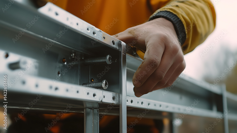 Hand Assembling Metal Framework
