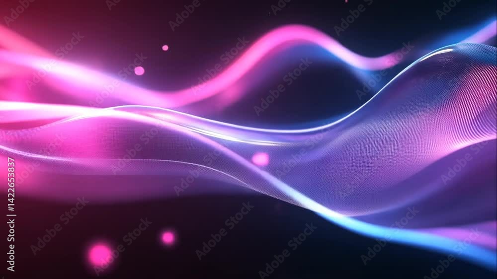 Dynamic pink blue glowing waves abstract background Dynamic pink blue glowing waves abstract background