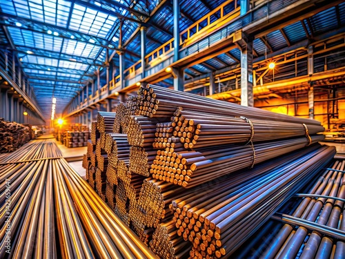 Industrial Warehouse TMT Bars - Documentary Photography