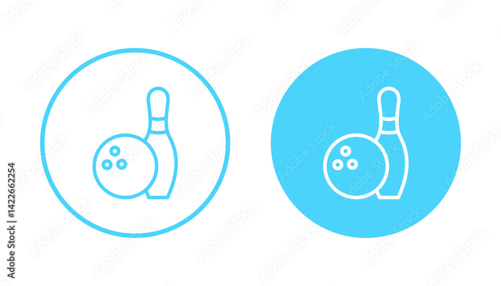 Bowling icon vector. bowling ball and pin sign and symbol. Bowling icon vector. bowling ball and pin sign and symbol.