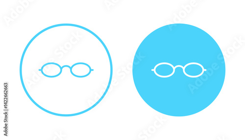 Glasses icon vector. Glasses sign and symbol
