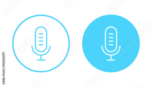 Microphone icon vector. karaoke sign and symbol