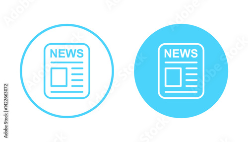 Newspaper icon vector. news paper sign and symbolign