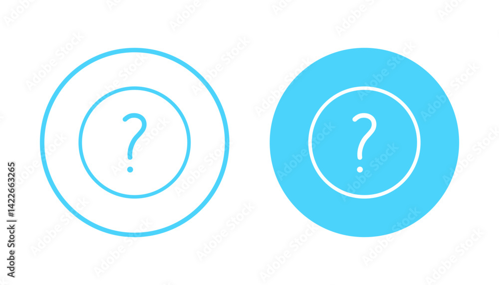 Question icon vector. question mark sign and symbol Question icon vector. question mark sign and symbol