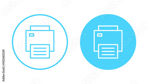 Print icon vector. printer sign and symbol