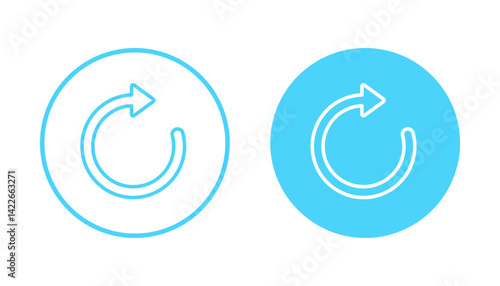 Refresh icon vector. Reload sign and symbol. Update icon.