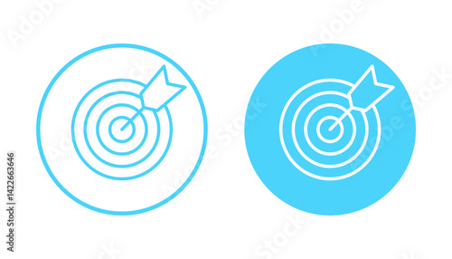 Target icon vector. goal icon vector. target marketing sign and symbol