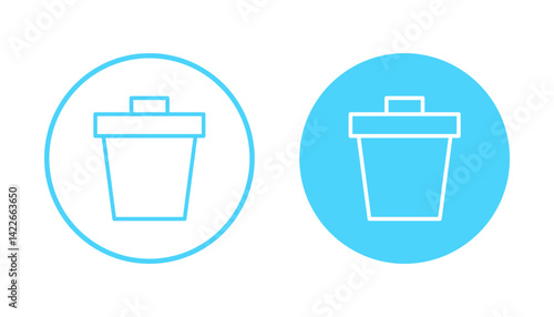 Trash icon vector. trash can icon. delete sign and symbol.