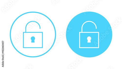 Unlock icon vector. Unlock sign and symbol. unlocked padlock icon