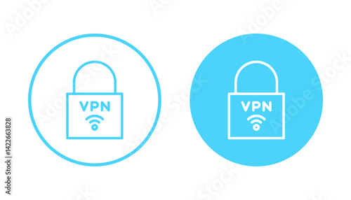 Vpn icon vector. Private network sign and symbol. virtual private network icon.