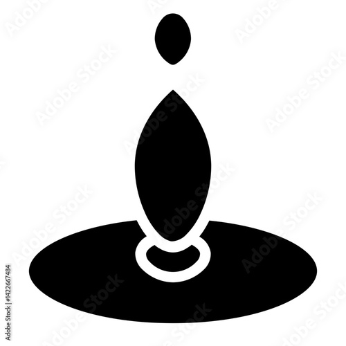 Mineral Water Zen Line Icon