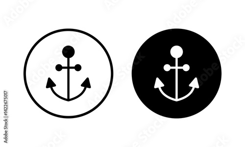 Anchor icon vector illustration. Anchor sign and symbol. Anchor marine icon.