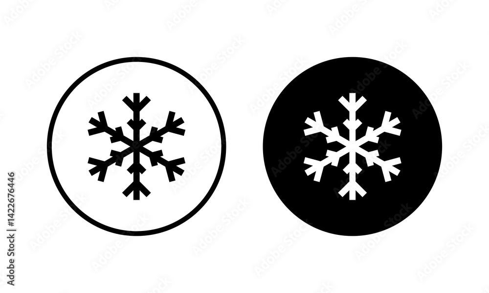 Snow icon vector illustration. snowflake sign and symbol Snow icon vector illustration. snowflake sign and symbol