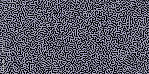 Abstract Reaction-diffusion Turing pattern natural texture purple gradient color scheme. Linear design with biological algorithm psychedelic background. Reaction-diffusion or truing patter