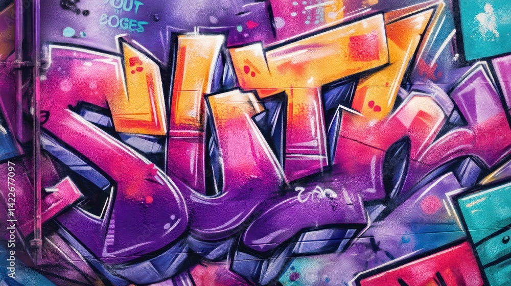 Fototapeta premium Vibrant graffiti art