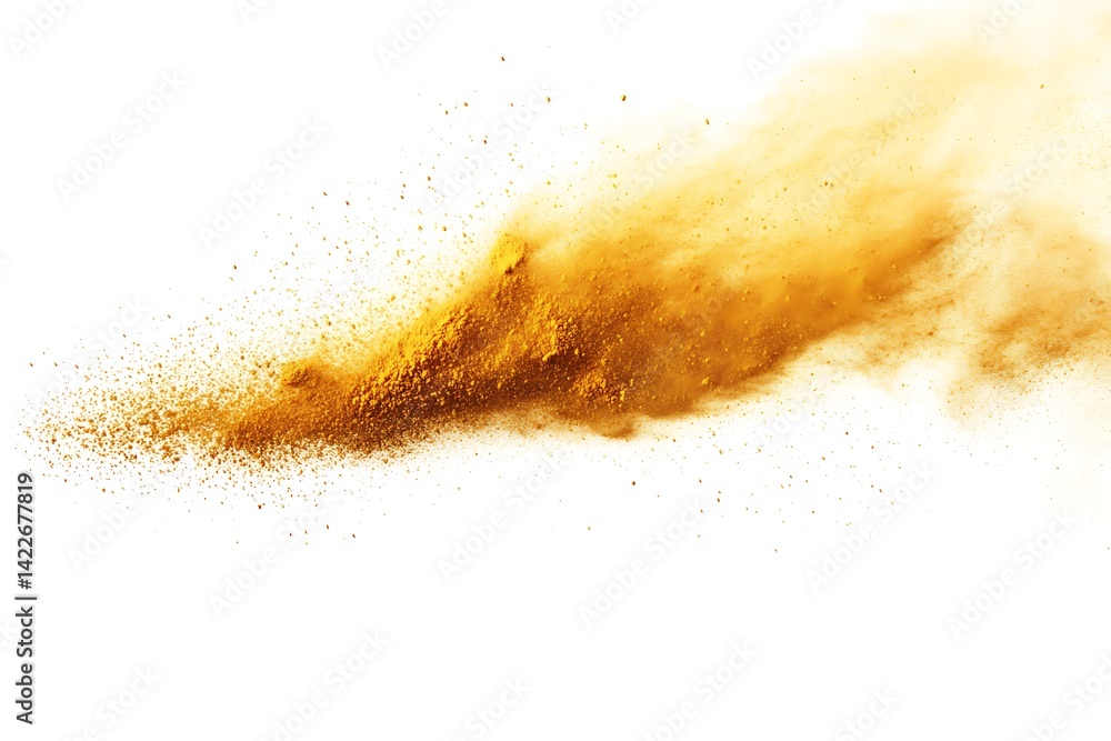 Exploding Bright Orange Powder Exploding Bright Orange Powder
