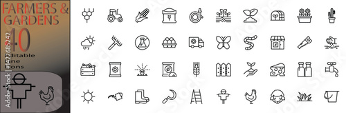 farmer & garden icon set cannot be edited already expanded and merged