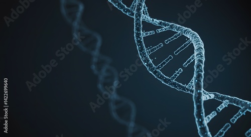 DNA 3D Structure Wallpaper, Background image related to digital healthcare.