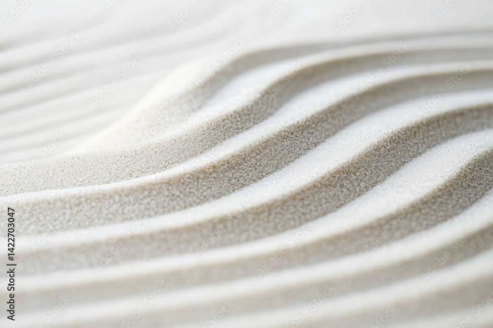 Close-up image of the wavy sand texture