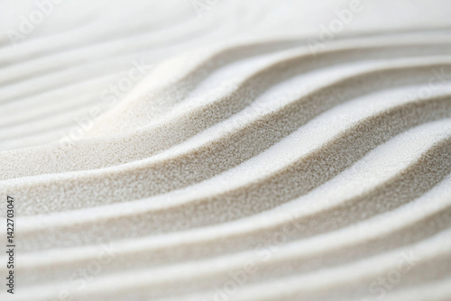 Obraz na płótnie Close-up image of the wavy sand texture w salonie