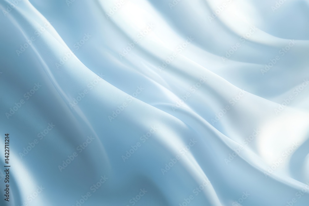 Light blue silk fabric draped in elegant folds. Light blue silk fabric draped in elegant folds.