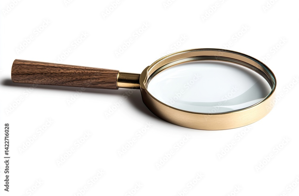 Magnifying glass with wooden handle Magnifying glass with wooden handle