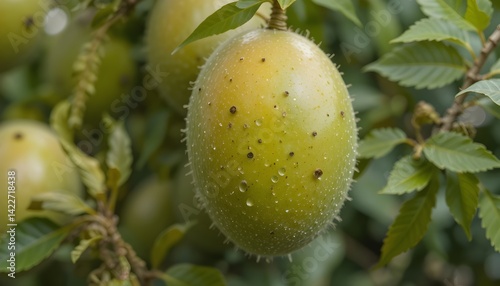 green apples on a tree